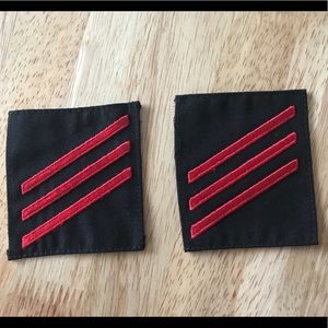 Official US Navy 3 Stripes Patch Set